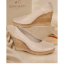 Pantofi dama Bej Casual din piele naturala cu talpa tip pana P3550BEJ